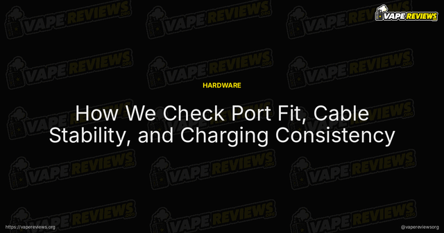 How We Check Port Fit, Cable Stability, and Charging Consistency article image