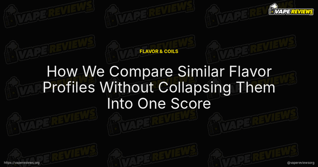 How We Compare Similar Flavor Profiles Without Collapsing Them Into One Score article image