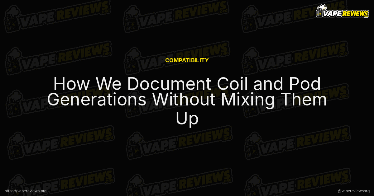 How We Document Coil and Pod Generations Without Mixing Them Up article header image