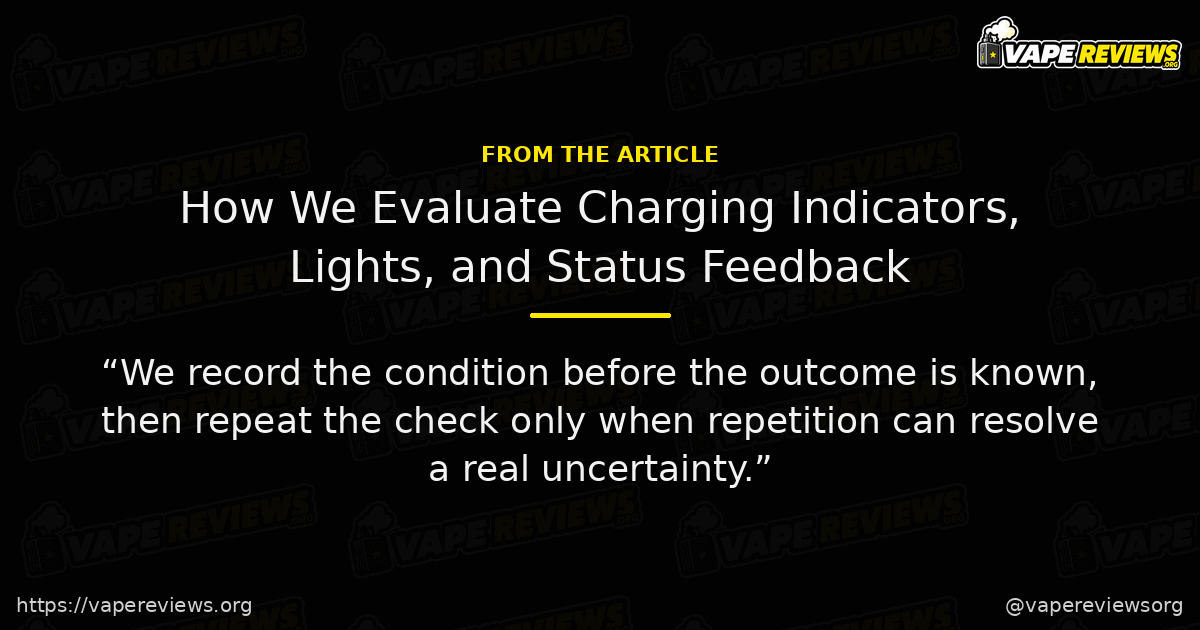 How We Evaluate Charging Indicators, Lights, and Status Feedback key excerpt How We Evaluate Charging Indicators, Lights, and Status Feedback article quote graphic