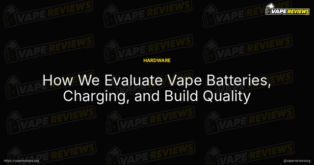 How We Evaluate Vape Batteries, Charging, and Build Quality article image