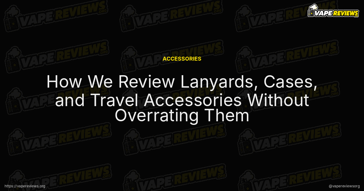 How We Review Lanyards, Cases, and Travel Accessories Without Overrating Them article header image How We Review Lanyards, Cases, and Travel Accessories Without Overrating Them article header image