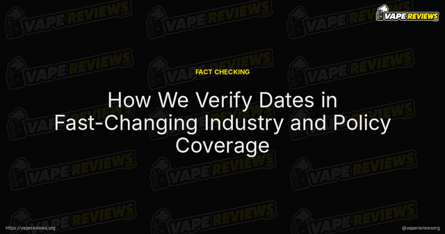 How We Verify Dates in Fast-Changing Industry and Policy Coverage article image
