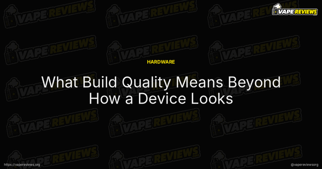 What Build Quality Means Beyond How a Device Looks article image