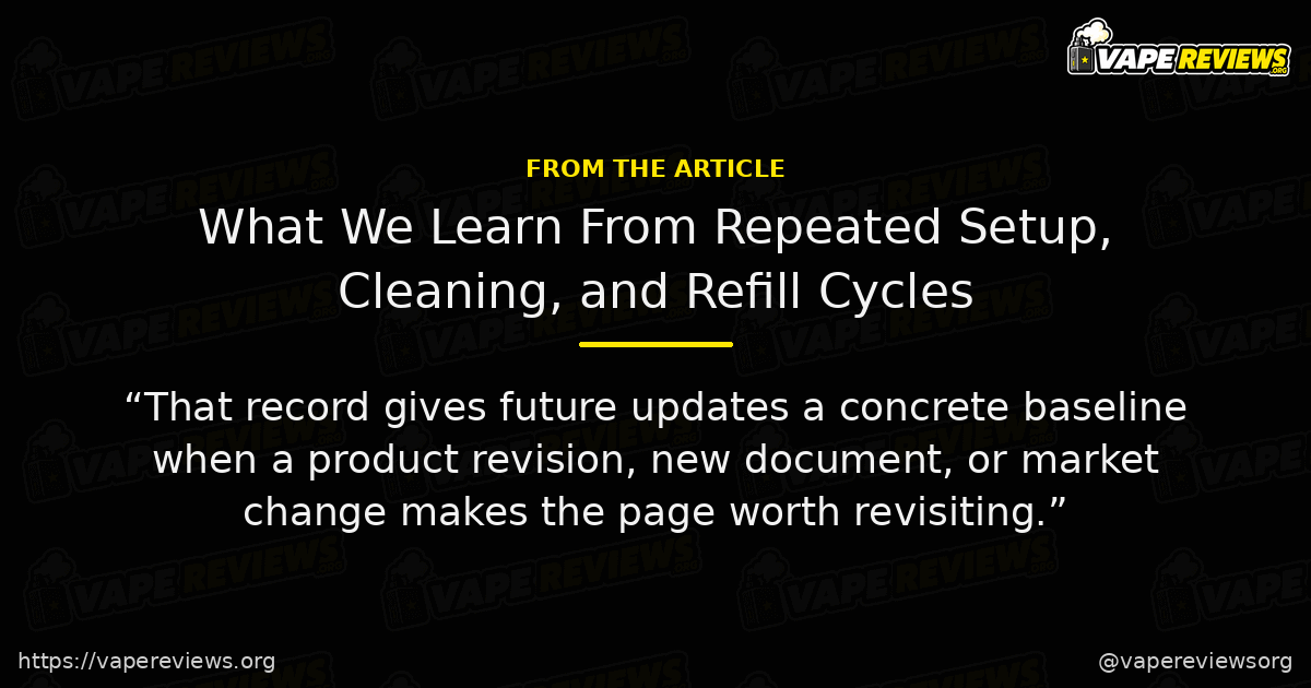 What We Learn From Repeated Setup, Cleaning, and Refill Cycles key excerpt What We Learn From Repeated Setup, Cleaning, and Refill Cycles article quote graphic