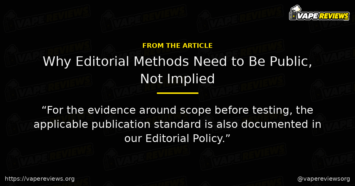 Why Editorial Methods Need to Be Public, Not Implied key excerpt Why Editorial Methods Need to Be Public, Not Implied article quote graphic