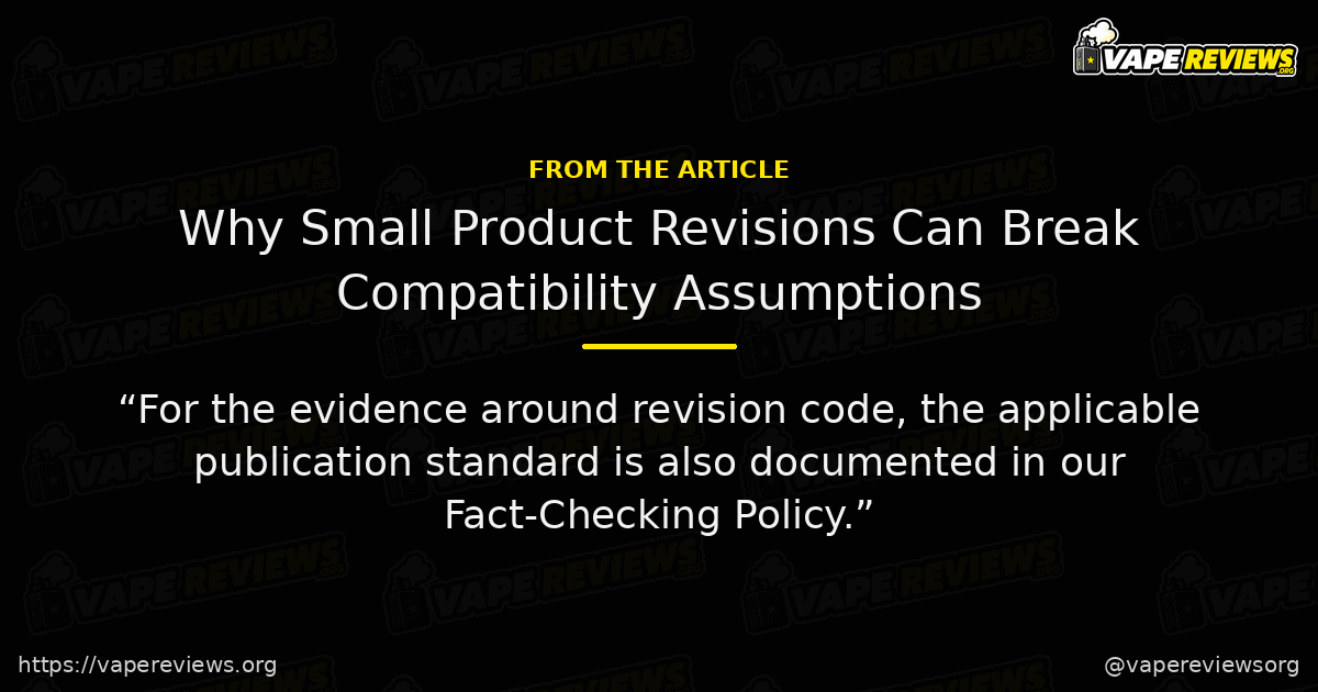 Why Small Product Revisions Can Break Compatibility Assumptions key excerpt Why Small Product Revisions Can Break Compatibility Assumptions article quote graphic