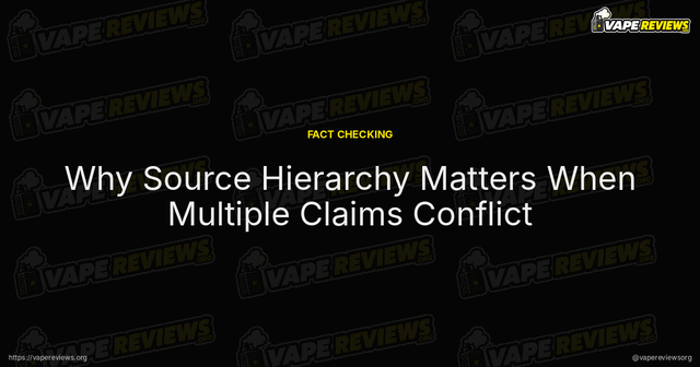 Why Source Hierarchy Matters When Multiple Claims Conflict article image