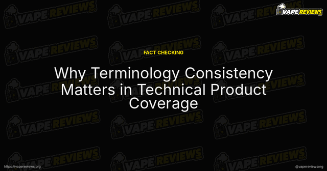 Why Terminology Consistency Matters in Technical Product Coverage article image