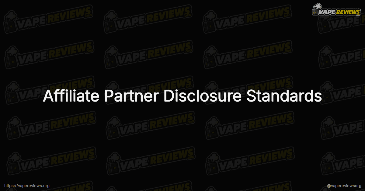 Affiliate Partner Disclosure Standards page header image Affiliate Partner Disclosure Standards page header image