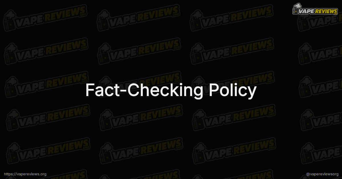 Fact-Checking Policy page header image