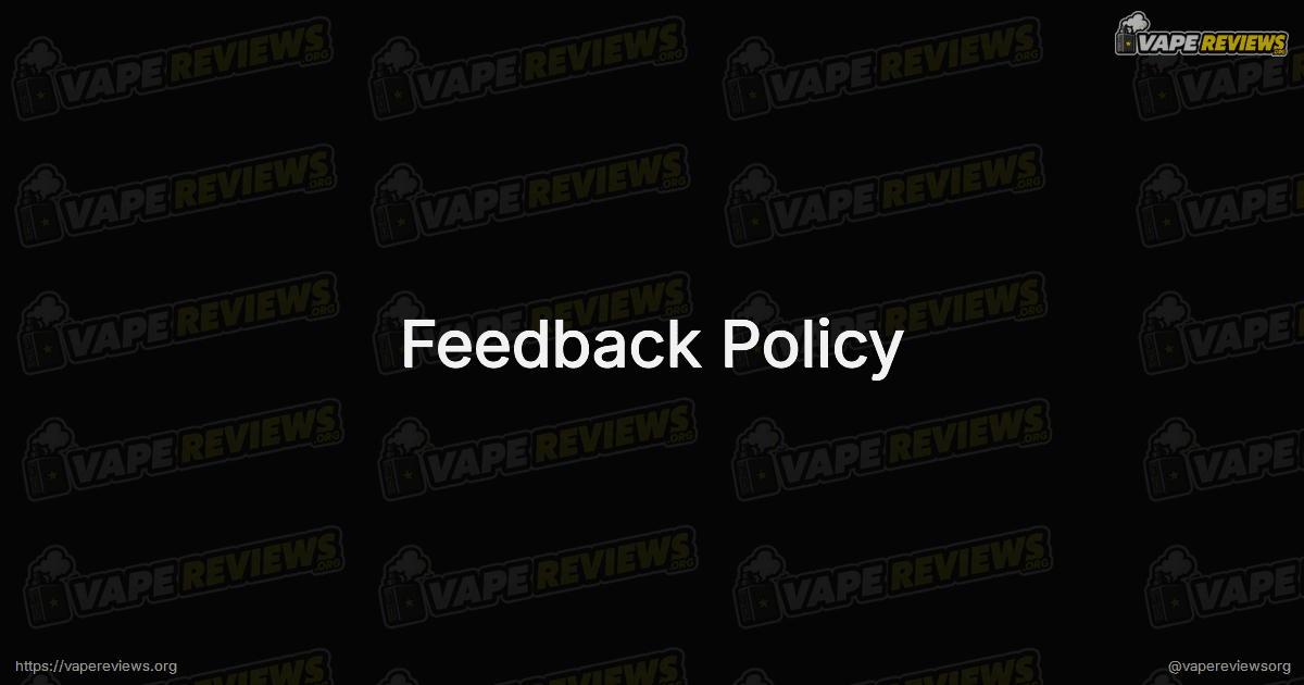 Feedback Policy page header image